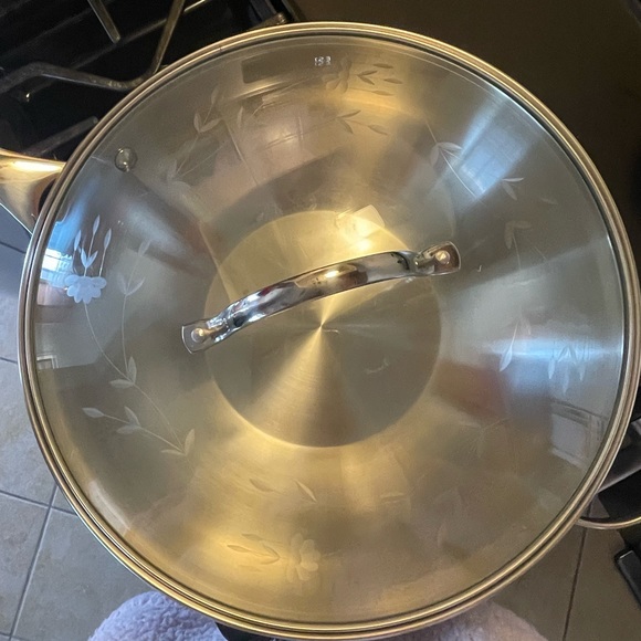 Original Prince House Stainless Steel Stir Fry Pan with serving spoon - Picture 5 of 12